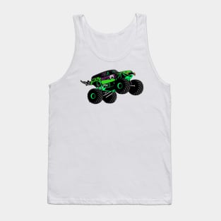 Monster Truck Jump Illustration Tank Top